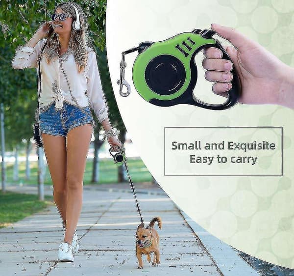 Retractable Dog Leash with Non-Slip Handle, Strong Nylon Tape Tangle-Free