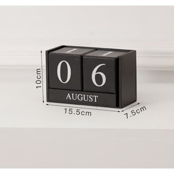 Svart Nyeste Vintage Trekalender, Tre Evighetskalender m