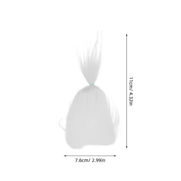 Fur Ears Headwear for Party 10 Pcs White Plush Costume Accessory