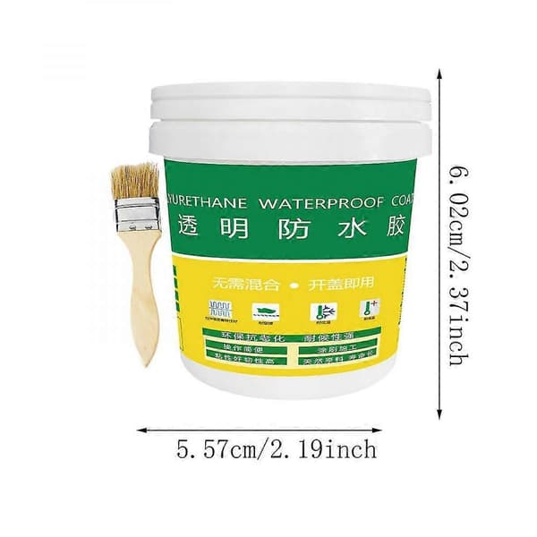 Invisible Waterproof Sealant with Brush Set 300ml Polyurethane Waterproof Coating for Exterior Wall Sealing