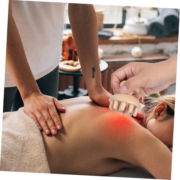 1 stk. trækam massagebørste hovedbundsmassagebørste bærbar hårbørste hårsæt hovedmassagebørste cellulitemassager