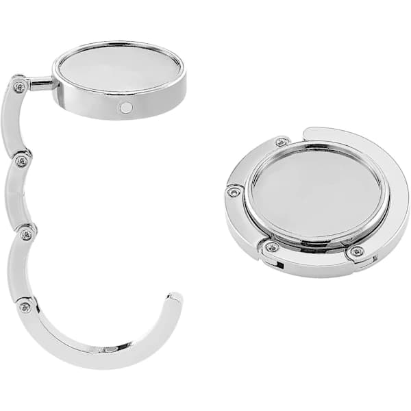 2X Handbag Hook - Foldable Metal Bag Hanger - Bag Holder for Table or Desk - Hanging Handbag and Small Items