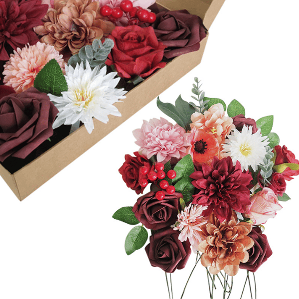 Brudebukett med blomster til bryllup blå blue