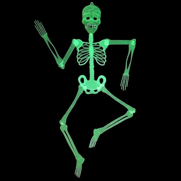 Halloween Decorations - Glowing Skeleton Decorations for Party & Pranks