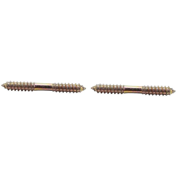 M8 x 70 mm dobbelgjenget tre-til-tre møbelfesteskruer 10 stk