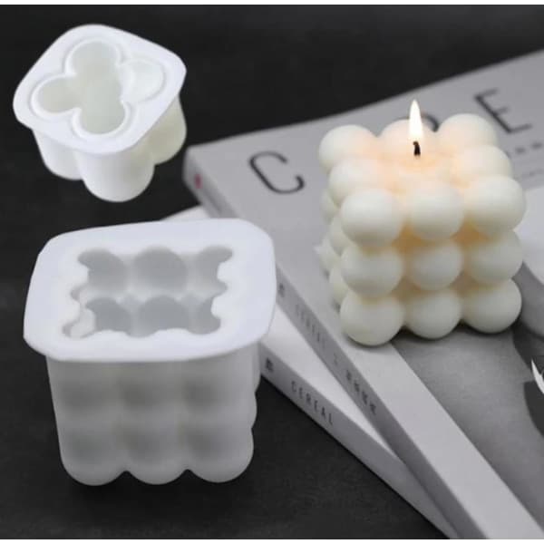 2 pcs. candle molds - Create your own unique candles - DIY candle making kit