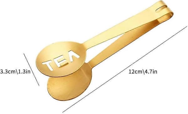 Tesil i rustfrit stål med ergonomisk langt håndtag til køkken og bar, sølv