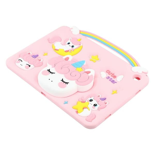 Compatible with Samsung Galaxy Tab A9+ Case with Unicorn Handle, Stand & Silicone Protection