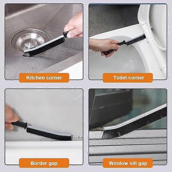 Hard Bristle Tip Cleaning Brush - Gap Cleaning Brush for Bathroom, Kitchen, Window (4-pack) 12 12