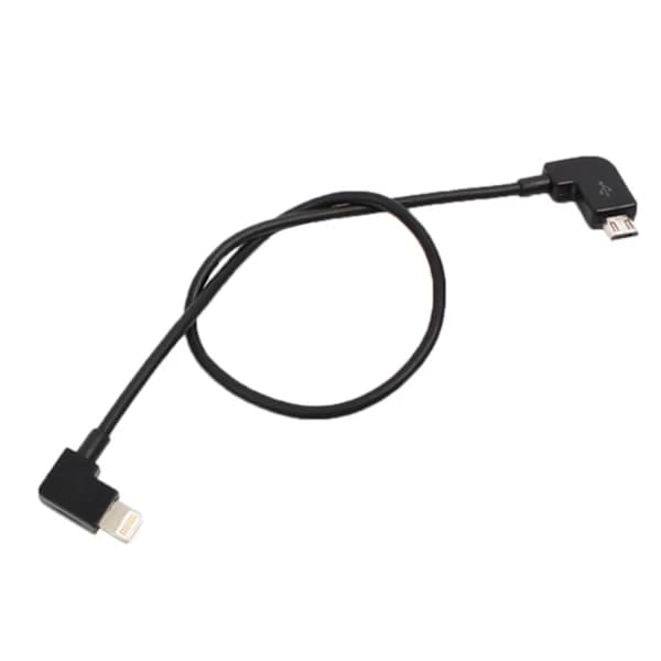 Lightning - Micro-USB-kaapeli DJI Mavicille - 30cm Musta Musta Svart