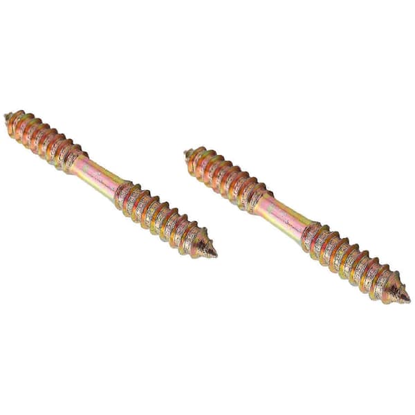 M8 x 70 mm dobbelgjenget tre-til-tre møbelfesteskruer 10 stk