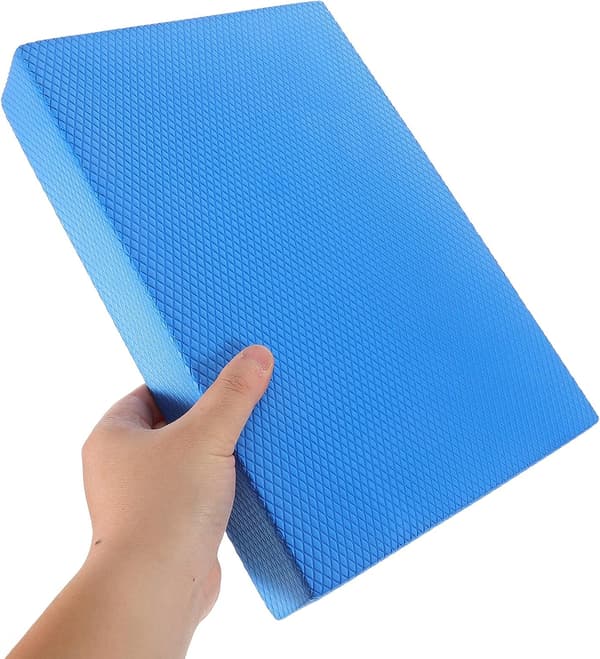 Tykt himmelblåt balancepude yogamåtte blød skumplade til fitnesstræning og pilates
