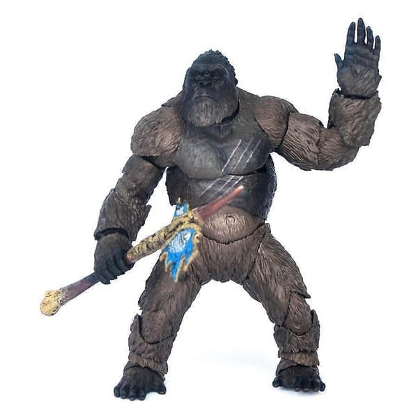 1 stk 2021 filmversion SHM Godzilla vs. Kong Gorilla Super Bevægelig Legetøjsfigur Model