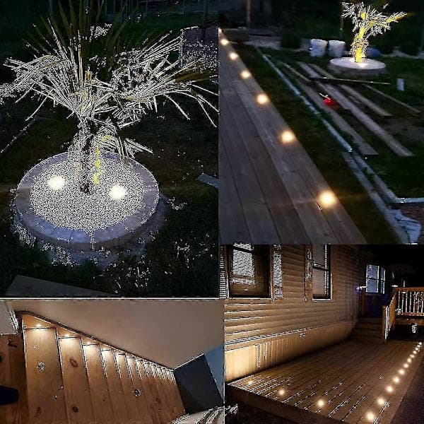 16-pakning LED innfelte spotlights for terrasse, vanntett IP67, utendørs innfelt spotlight-sett-FX-
