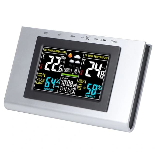 TS H127G Digitalt Termometer Hygrometer med Kalendervisning