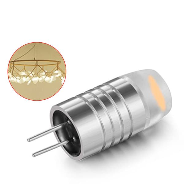 G4 Mini LED-lampebasebelysning 1,5W for DC 12V COB-lampeerstatning for lysekrone Hvitt lys