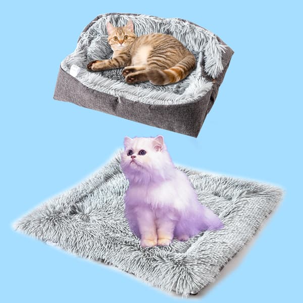 Kæledyrsmåtter, plys tæpper til små hunde og katte, vinterrede til katte