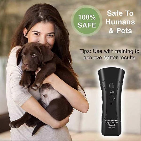 Dog Training Device Electronic Dog Repeller/Dog Bark Control Devices Training Tool Stop Barking Dog Deterrent Handheld and Portable