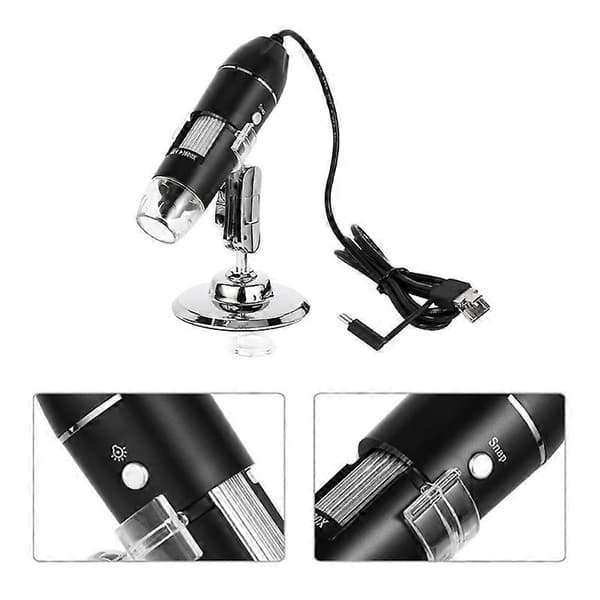 1600X Digital Microscope Camera 3-in-1 USB Portable Electron Microscope for Soldering LED Magnifier for Ce[GKS]