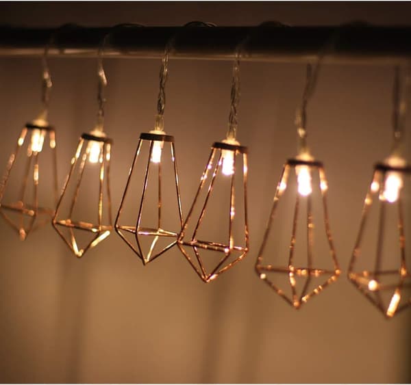 Glitrende stjerne 3m 20 lys diamantlampe streng, geometrisk st