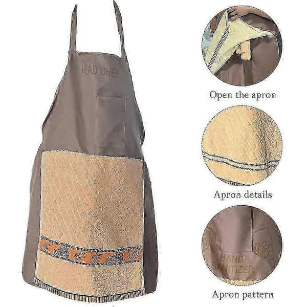 Chef's Prank Apron - Ultimate funny gag gift for men with hidden surprise pocket for kitchen mischief and practical jokes 2026