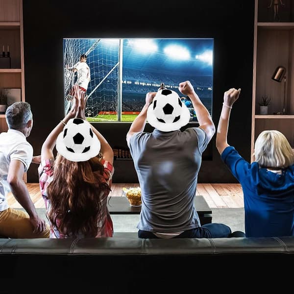 Fotbollsformad hatt Sportfans hatt för 3 st huvudbonader