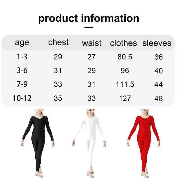 Gymnastikdragt til piger, åndbar og let til ballet, sort, 7-9 år Black 7 9