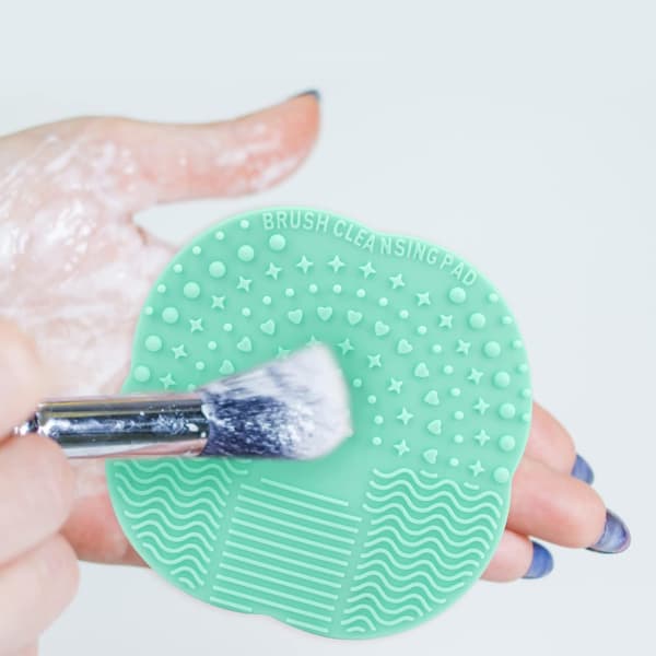 2-pack Silicone Brush Cleaning Set, Makeup Brush Cleaning Mat