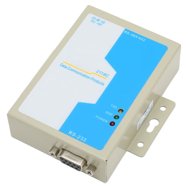 RS232 til RS485 RS422-omformer av industriell kvalitet lynbeskyttelse kommunikasjonsdataadapter 100-240V EU-plugg