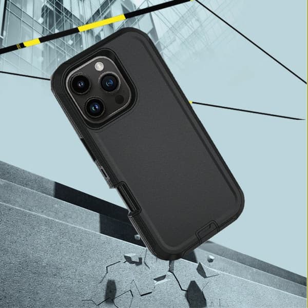 iPhone 16 Pro Cover Xtreme Stødsikkert Hybrid Sort/Orange 61 61
