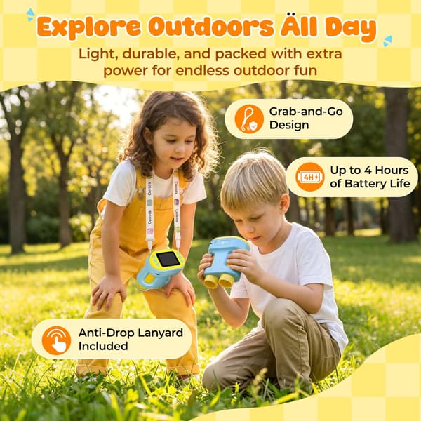 Handheld Microscope for Kids - HTVRONT 1000X Kids Microscope 2.0\" HD Screen
