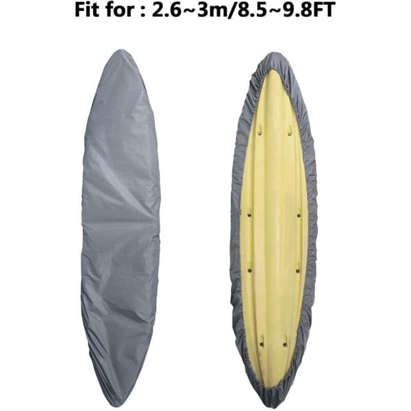 Canoe Cover 3.6-4m Waterproof Dustproof UV Dust Cover Boat Durable Silver