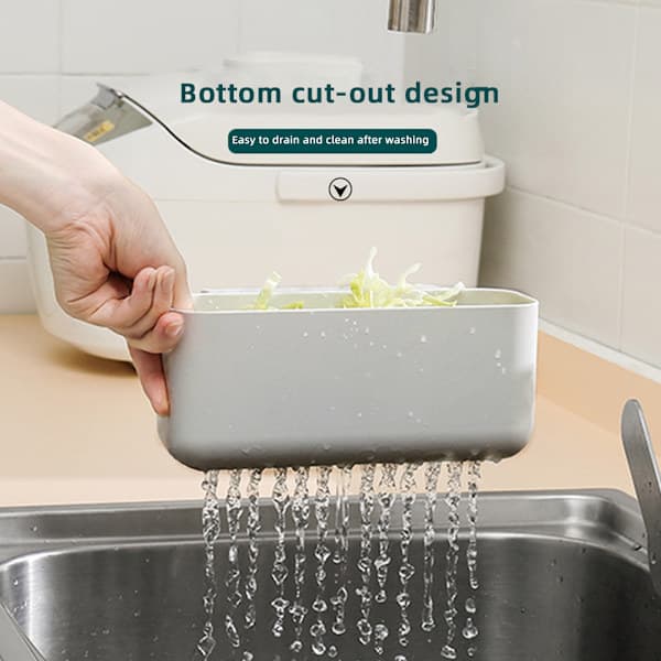 Quick Drain Sink Strainer Reusable PP Strainer Kitchen Waste Food Scraps Food Catcher as Shown Long White