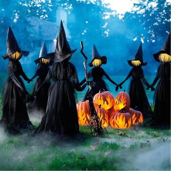 Halloween Decorations - Witches with Sound and Light