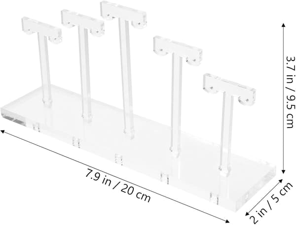 Flerlags Akryl Ørering Display Stand Smykke Organizer Desktop Opbevaringsstativ til Kvinder