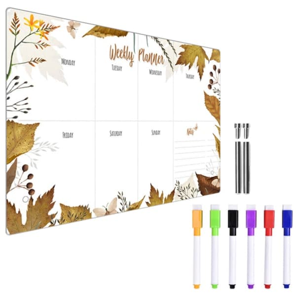 1 sæt whiteboard til skrivebord, whiteboard, memotavle med pen til notater derhjemme
