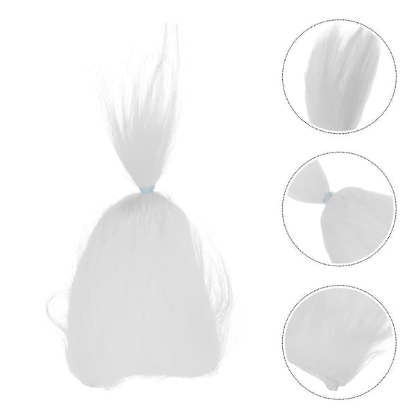 Fur Ears Headwear for Party 10 Pcs White Plush Costume Accessory