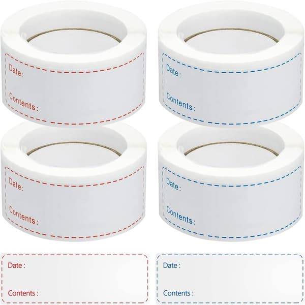 500 pcs self-adhesive labels freezer labels jar labels 2.5x7.5 cm