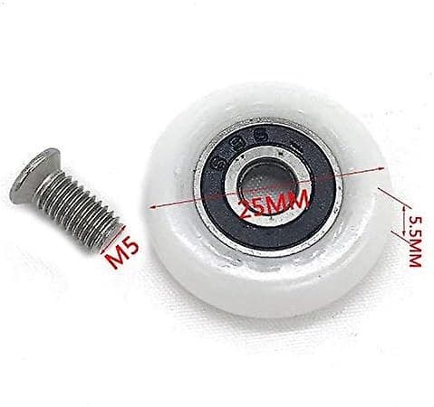 8 Shower Door Rollers Wheels Runners Pulleys Roller 25mm - Perfect
