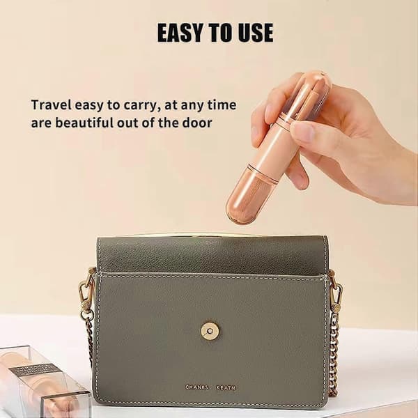 Makeup Brush Set, Portable Travel Makeup Tools Including Lip Brush, Highlighter, Eyeshadow Brush and Foundation Blender
