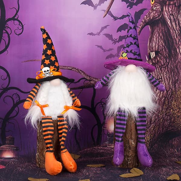 Bordsplacerad Ansiktslös Häxdocka Halloween Dekoration Festlig Prydnad