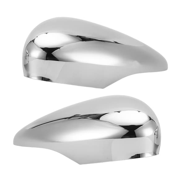 2 stk. sidespeildeksel sølvkrom 8A6117K747CA erstatning for Ford Fiesta MK7 2009-2015