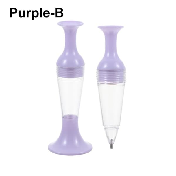 Pisteporakynä timanttimaalaustyökalu 5D timanttimaalaus violetti B