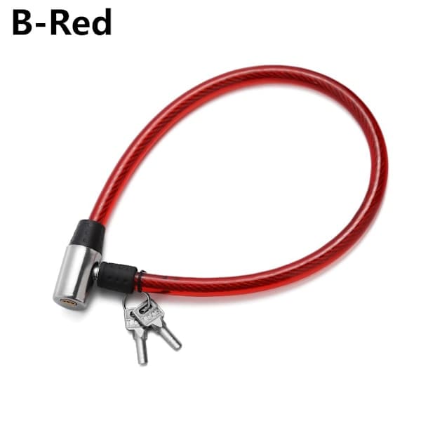 Cykel tillbehör Cykellås med 2 nycklar Stöldskydd B-RED B-Red B-Red B-Red