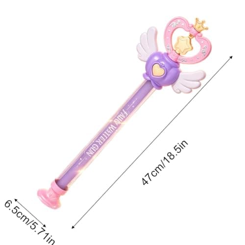 Vattenpistol Fe-trollstav, Dra ut Spraylek Sommaraktivitet Lila Purple