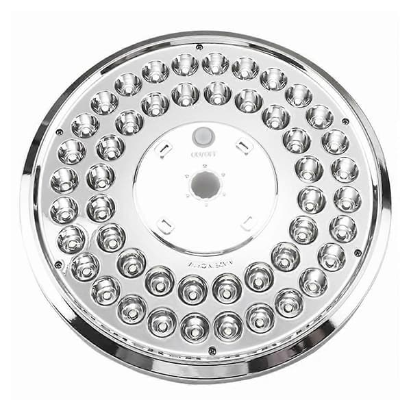 Flagpole Light Solar Powered Spotlight Outdoor, 48 LED (FMY) Silver Silver