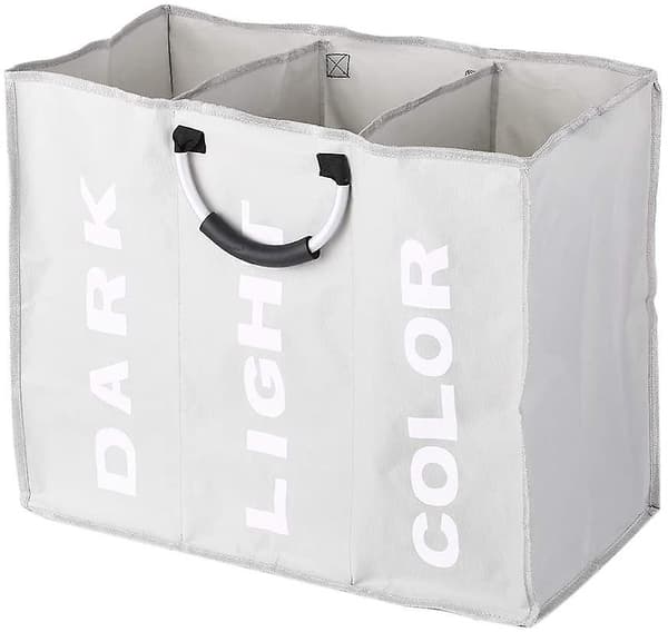 Laundry basket, foldable laundry bag, stylish clothes storage bag, laundry bag with aluminum handle