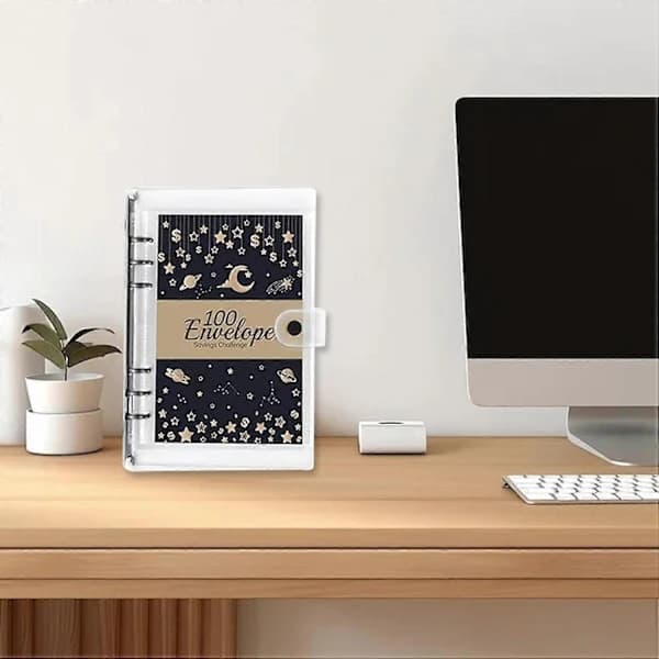 Money Saving Challenge Book | 100 Envelopes Wallet Folder | Fun Organized Cash