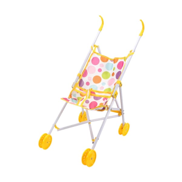kowaku Doll Toy Foldable Pretend Play Stroller Role Play Pram Foldable Simulation Toy pp Fabric Suitable for Kids Home