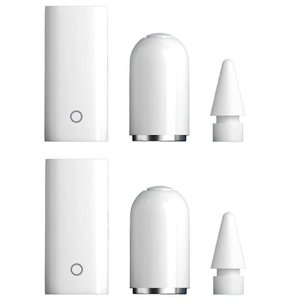 【xj】Velegnet til Apple Pencil 1/2 generation 6-i-1 magnetisk penholder pennespids sæt let